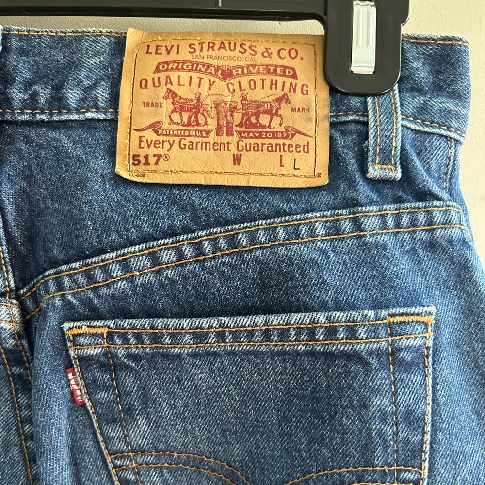 517 Levi’s boot cut low rise long